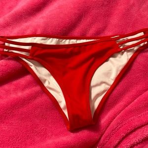 red bikini bottom. never worn.
